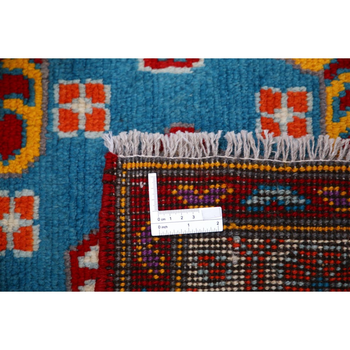 Revival 5x6 Handmade Double Knotted Washable Wool Rug - Colorful