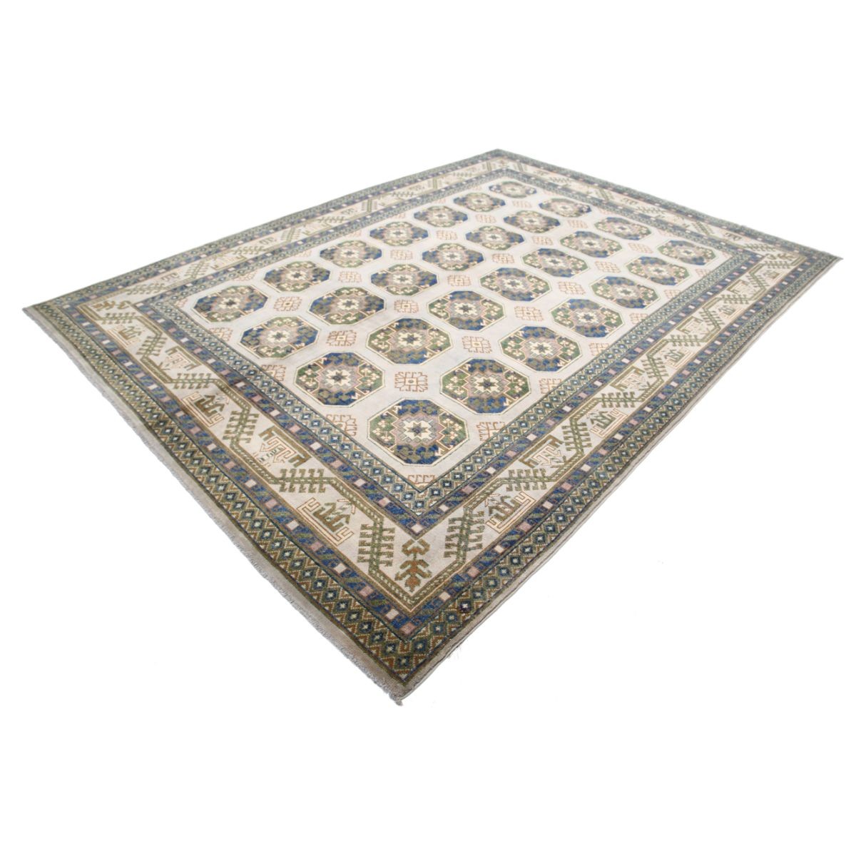 Revival 8x11 Handmade Double Knotted Washable Wool Rug - Colorful
