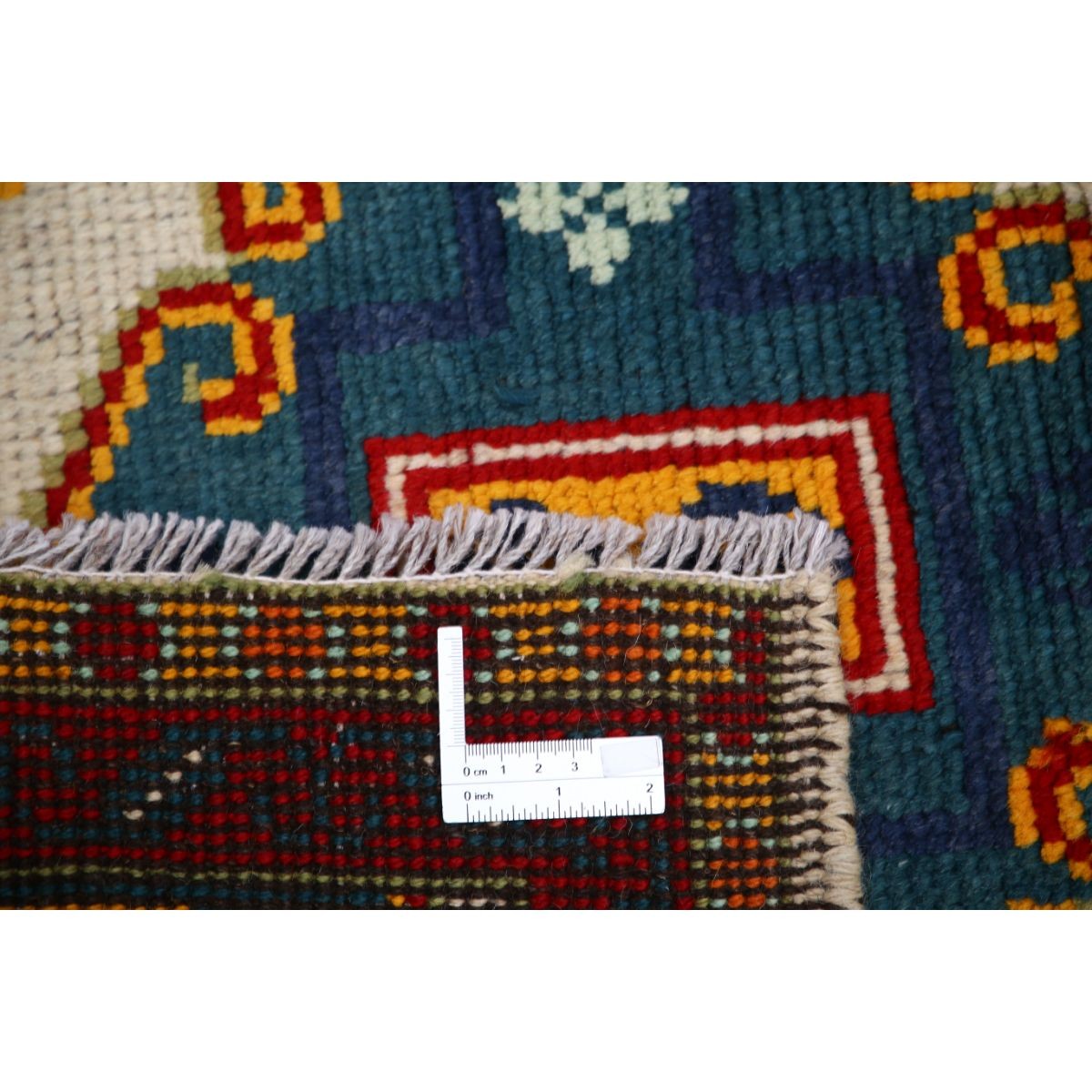 Revival 3x4 Handmade Double Knotted Washable Wool Rug - Colorful
