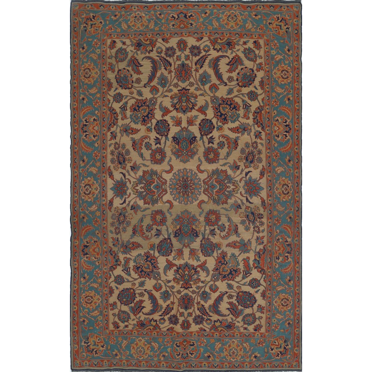 Sumak 7x11 Hand Woven Washable Wool Rug - Colorful