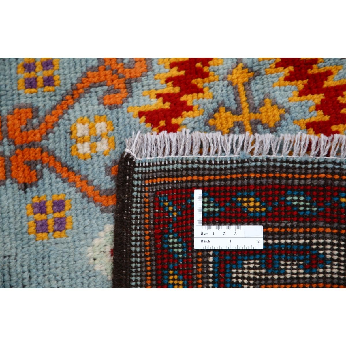 Revival 5x6 Handmade Double Knotted Washable Wool Rug - Colorful