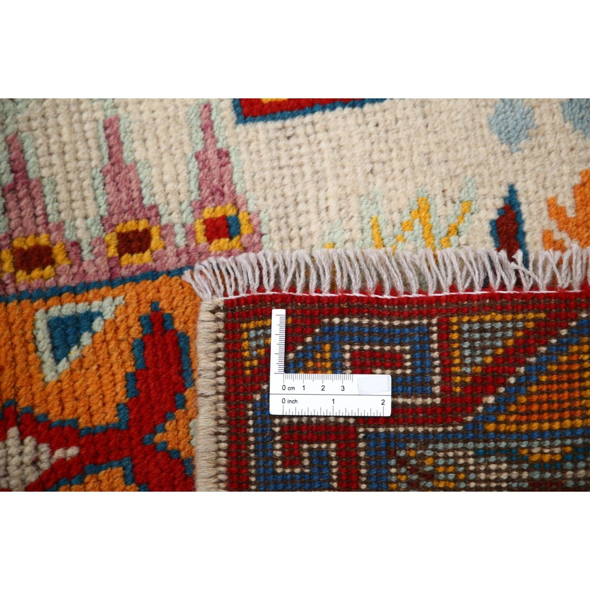 Revival 3x4 Handmade Double Knotted Washable Wool Rug - Colorful