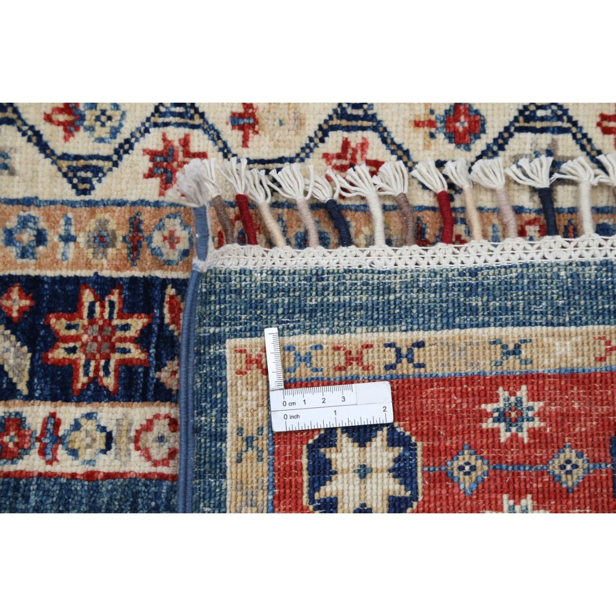 Shaal 7x10 Handmade Double Knotted Washable Wool Rug - Colorful