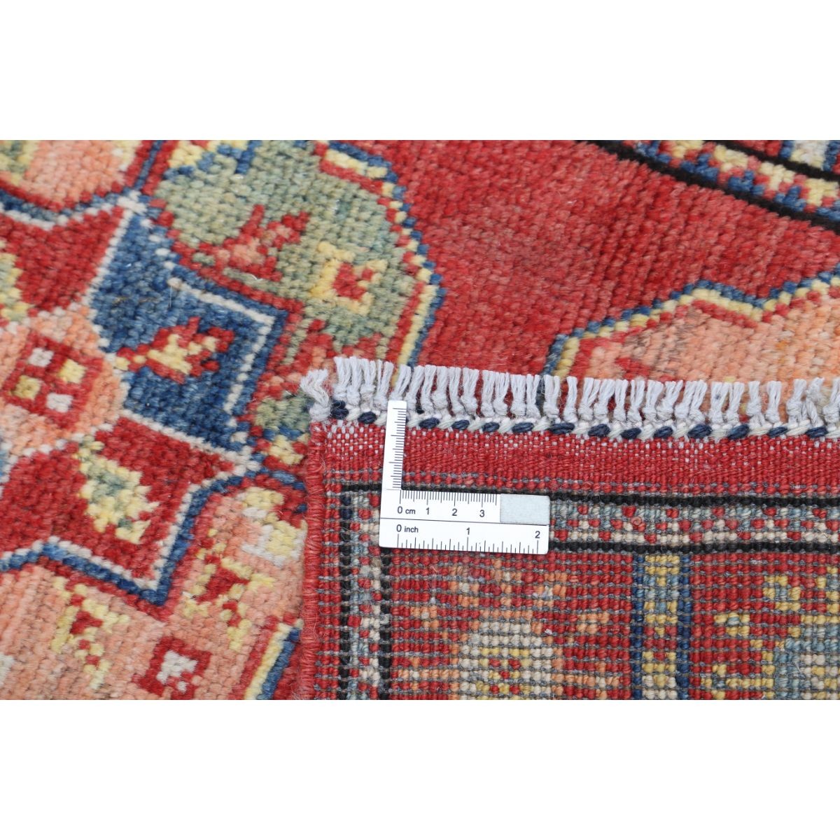 Revival 2x3 Handmade Double Knotted Washable Wool Rug - Colorful