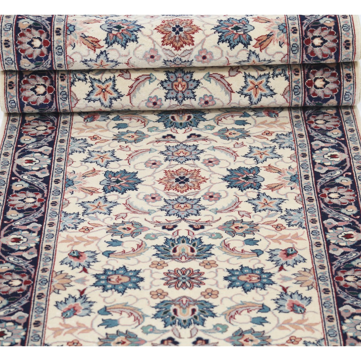 Heritage 3x14 Handmade Double Knotted Washable Wool Runner - Colorful
