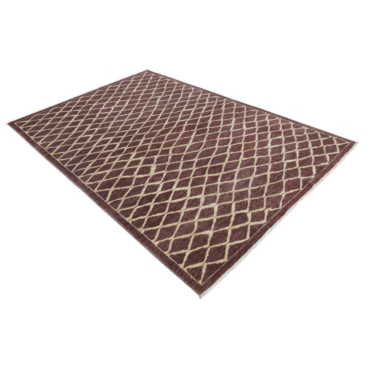 Modcar 5x8 Handmade Double Knotted Washable Wool Rug - Colorful