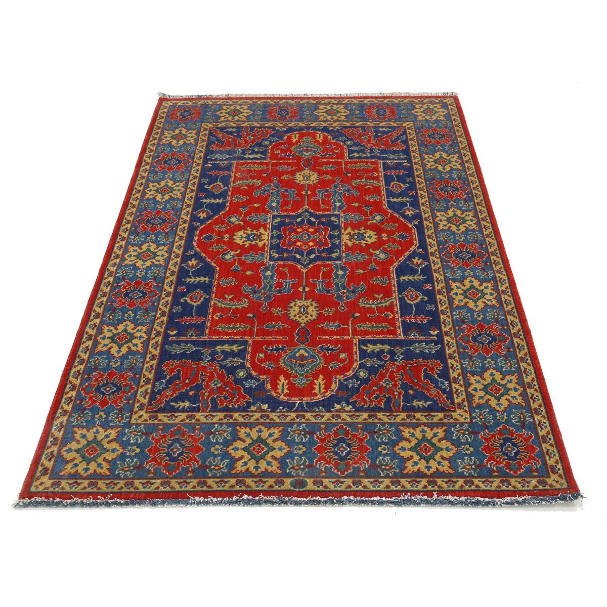 Gulshan 4x6 Powered-Loomed Washable Wool Rug - Colorful