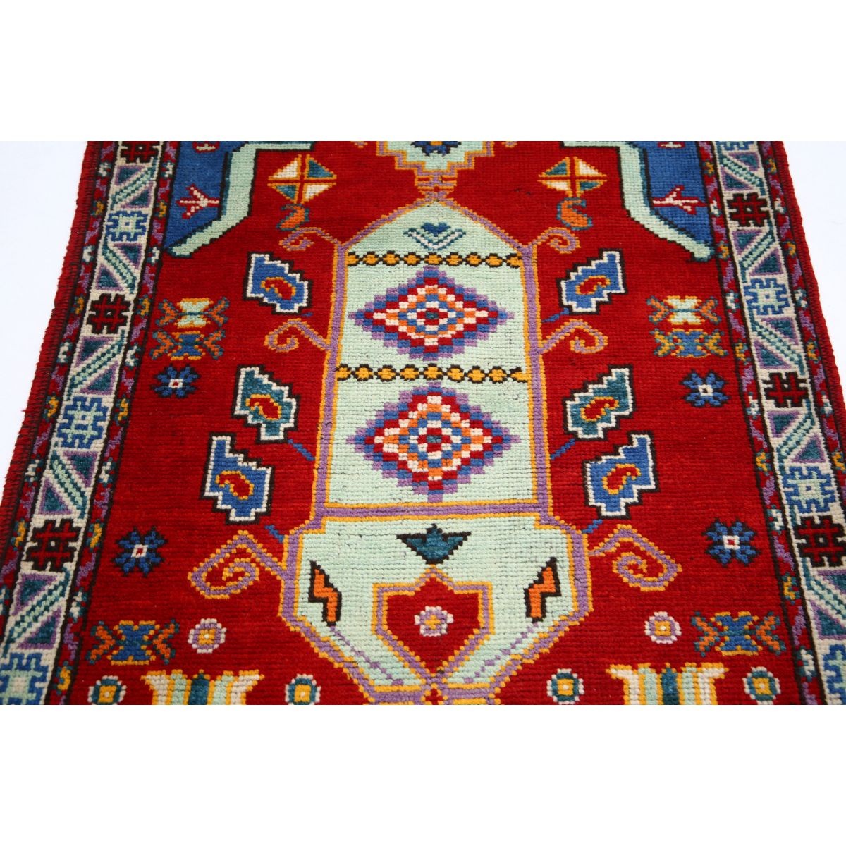 Revival 3x5 Handmade Double Knotted Washable Wool Rug - Colorful