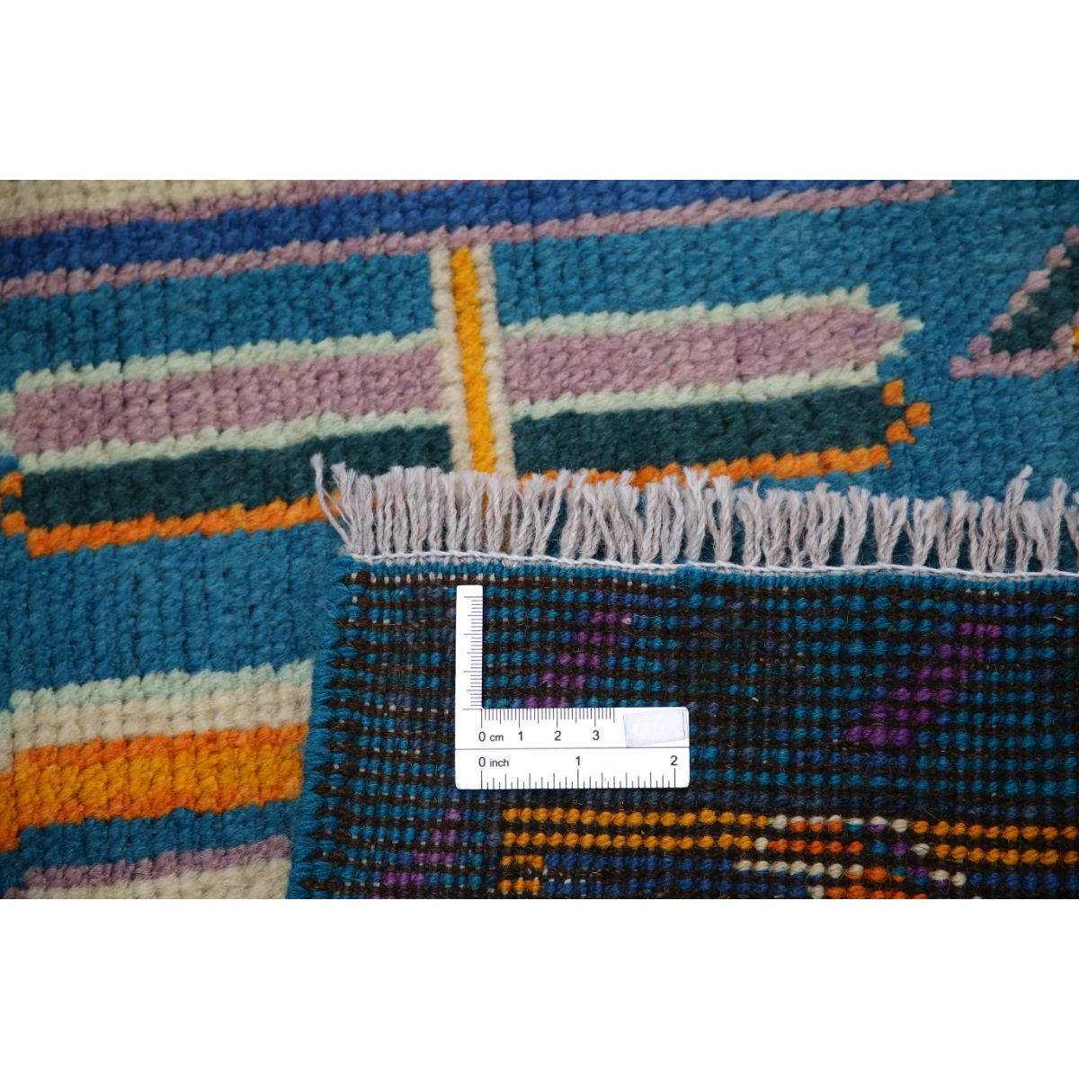 Revival 5x7 Handmade Double Knotted Washable Wool Rug - Colorful