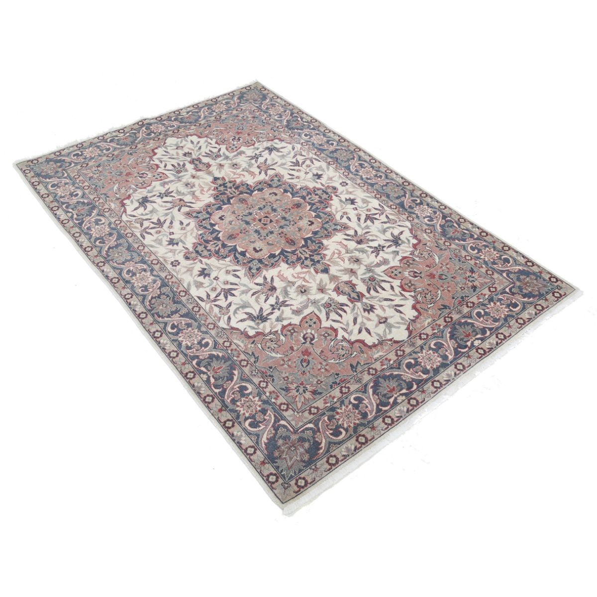 Heritage 4x6 Handmade Double Knotted Washable Wool Rug - Colorful