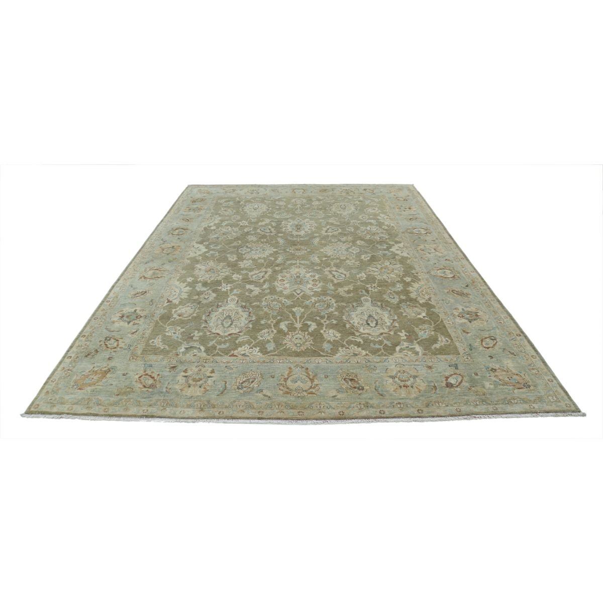 Ziegler 8x10 Handmade Double Knotted Washable Wool Rug - Colorful