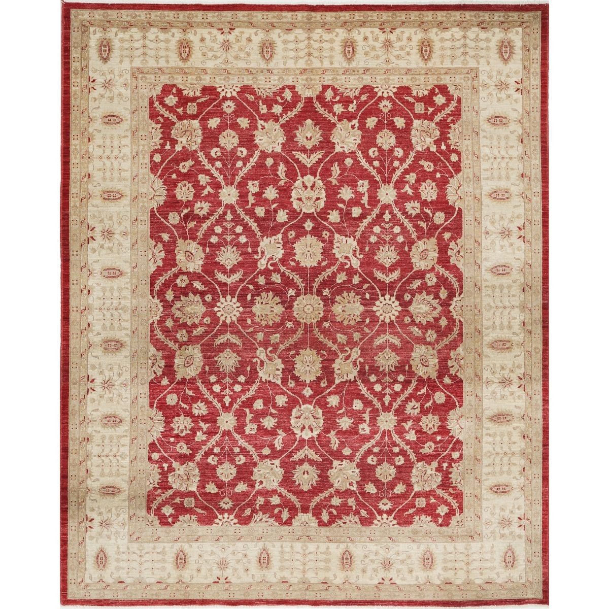 Ziegler 8x10 Handmade Double Knotted Washable Wool Rug - Colorful