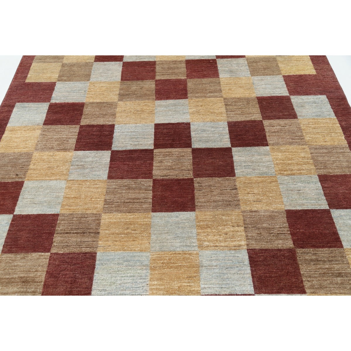 Modcar 6x10 Handmade Double Knotted Washable Wool Rug - Colorful