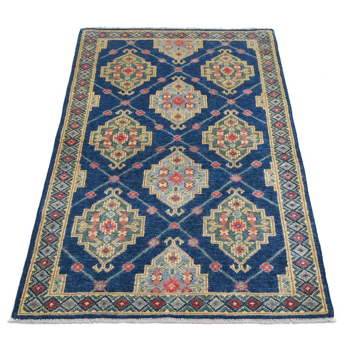 Revival 3x5 Handmade Double Knotted Washable Wool Rug - Colorful
