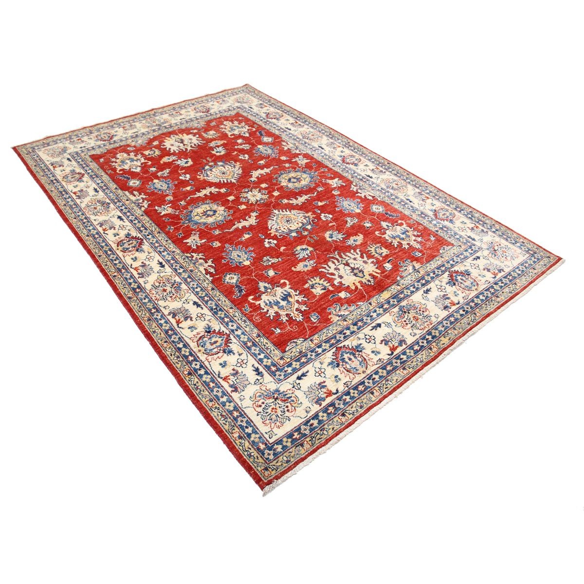 Ziegler 6x8 Handmade Double Knotted Washable Wool Rug - Colorful