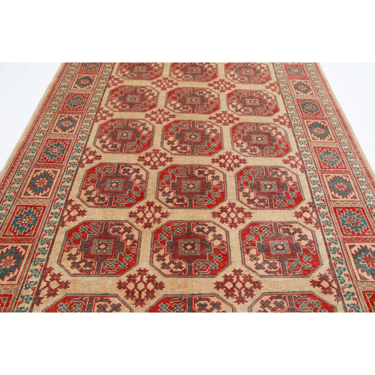 Revival 7x10 Handmade Double Knotted Washable Wool Rug - Colorful