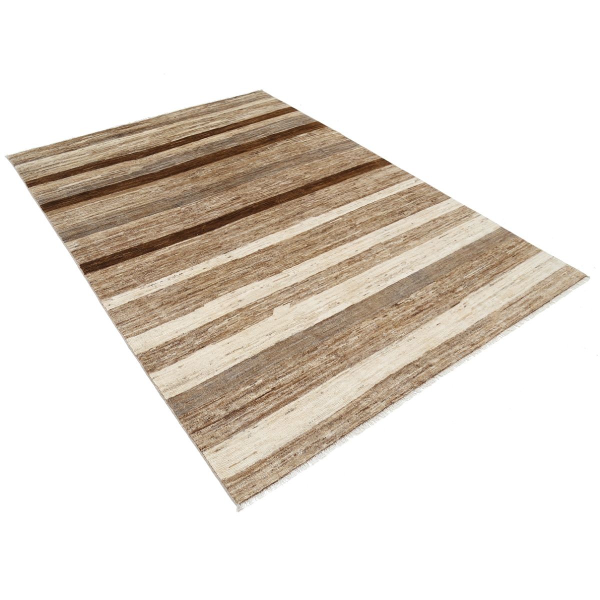 Modcar 6x8 Handmade Double Knotted Washable Wool Rug - Colorful