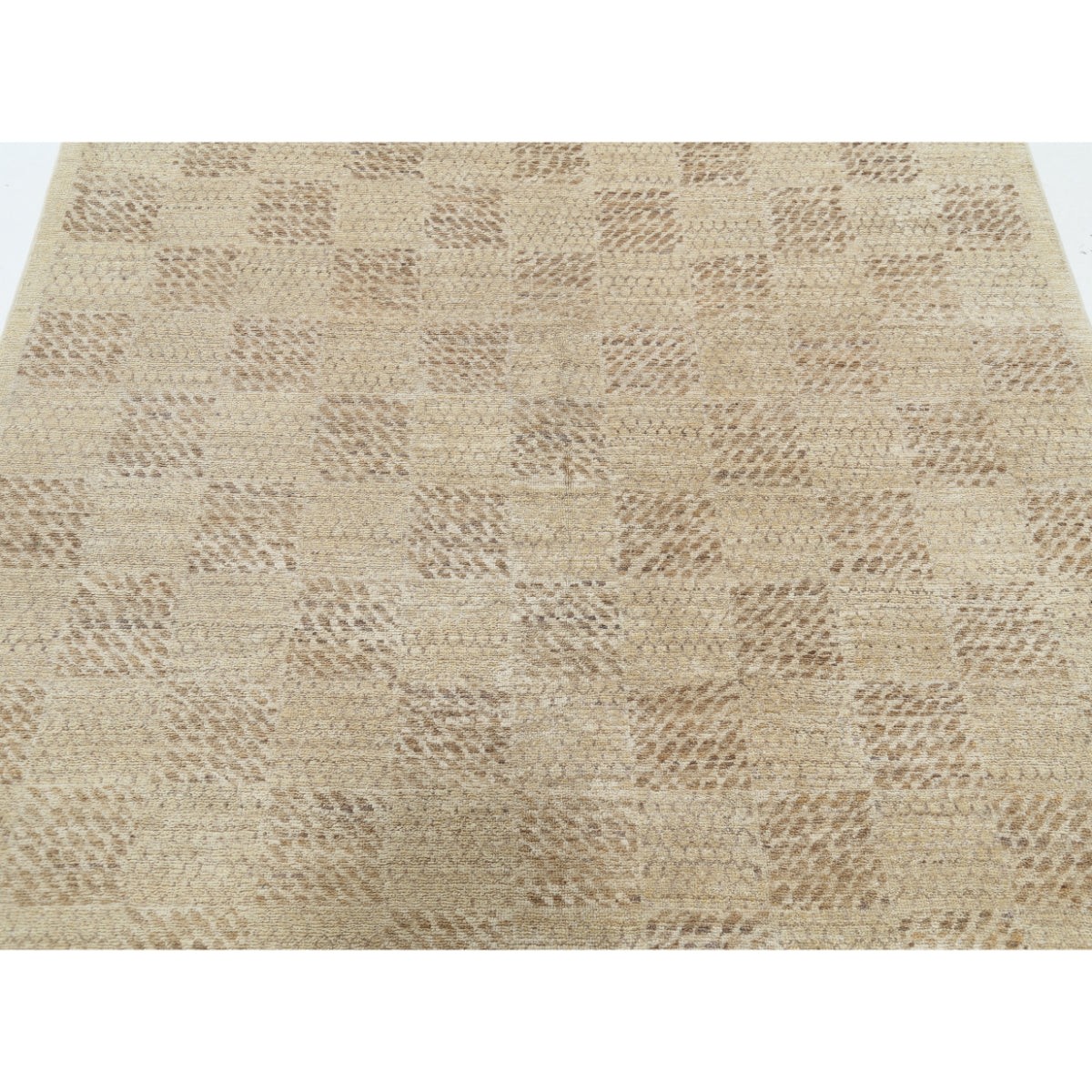 Modcar 5x6 Handmade Double Knotted Washable Wool Rug - Colorful