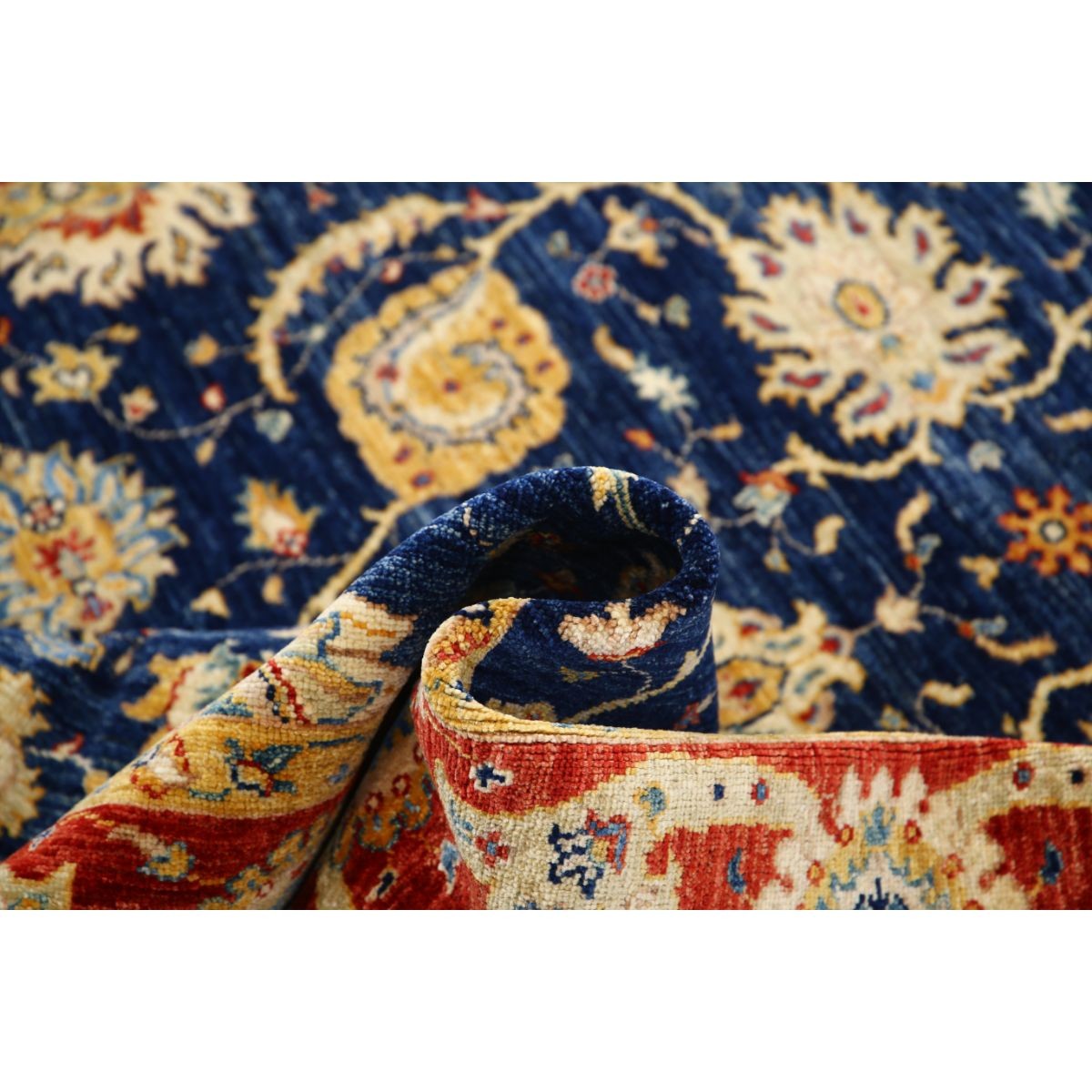 Ziegler 6x8 Handmade Double Knotted Washable Wool Rug - Colorful