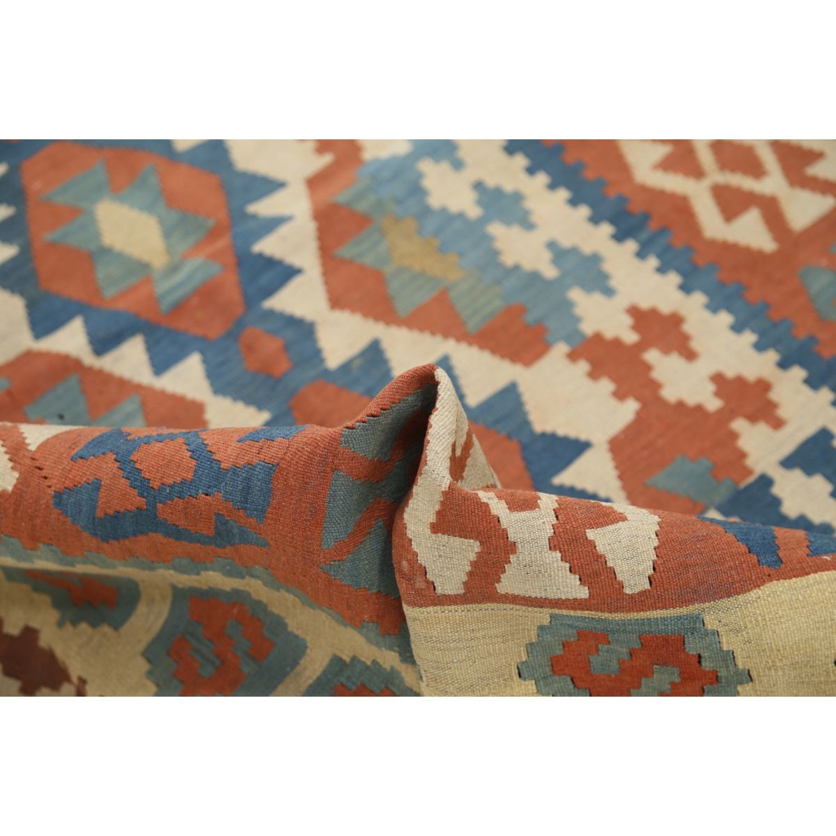 Kafkaas 5x7 Hand Woven Washable Wool Rug - Colorful