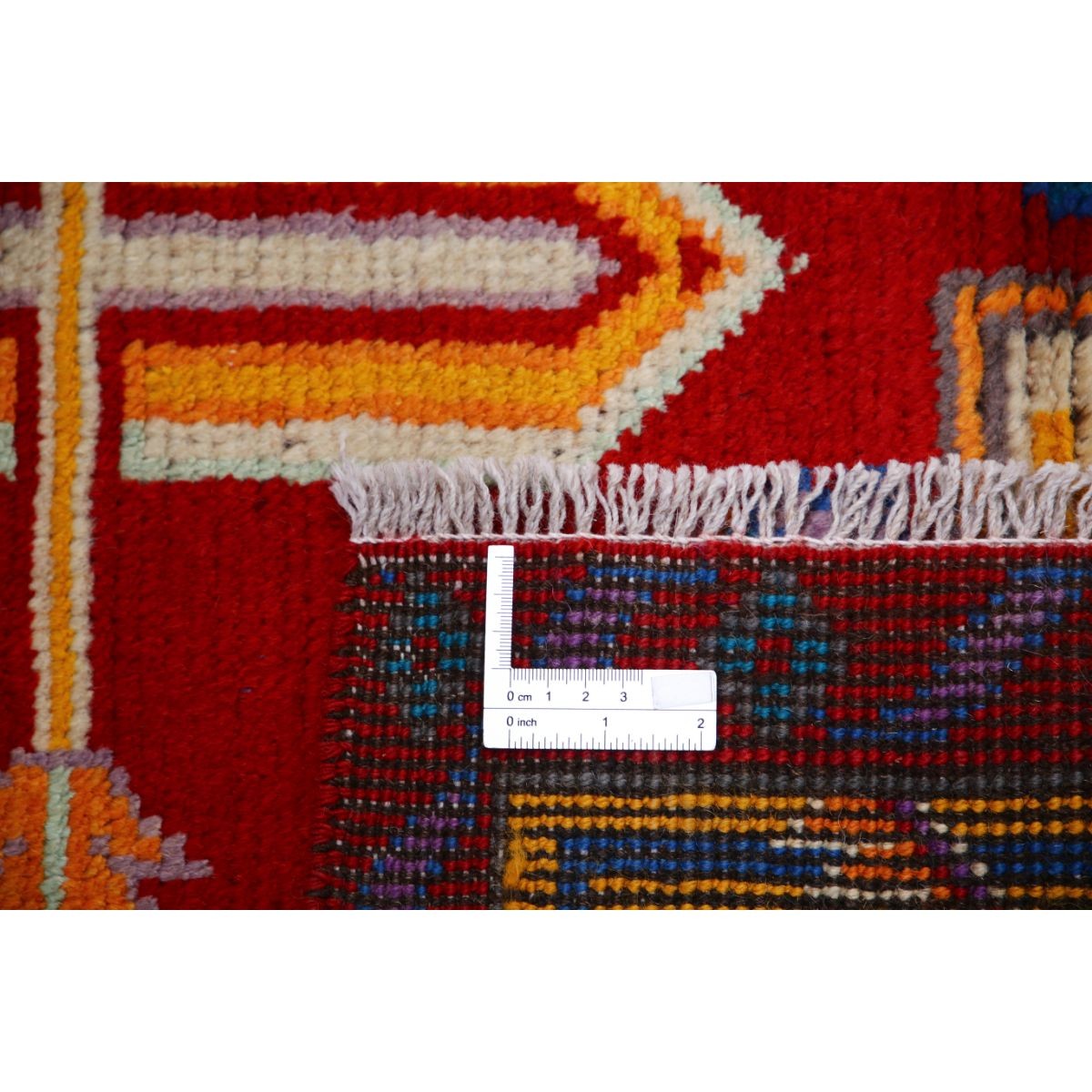 Revival 5x6 Handmade Double Knotted Washable Wool Rug - Colorful