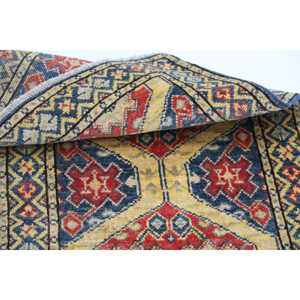 Revival 2x3 Handmade Double Knotted Washable Wool Rug - Colorful