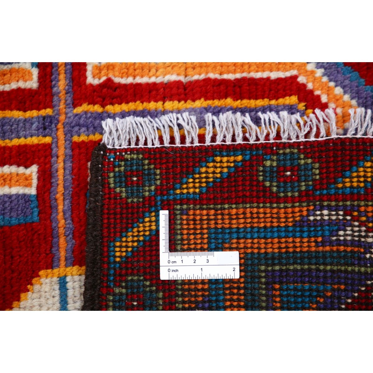 Revival 6x8 Handmade Double Knotted Washable Wool Rug - Colorful