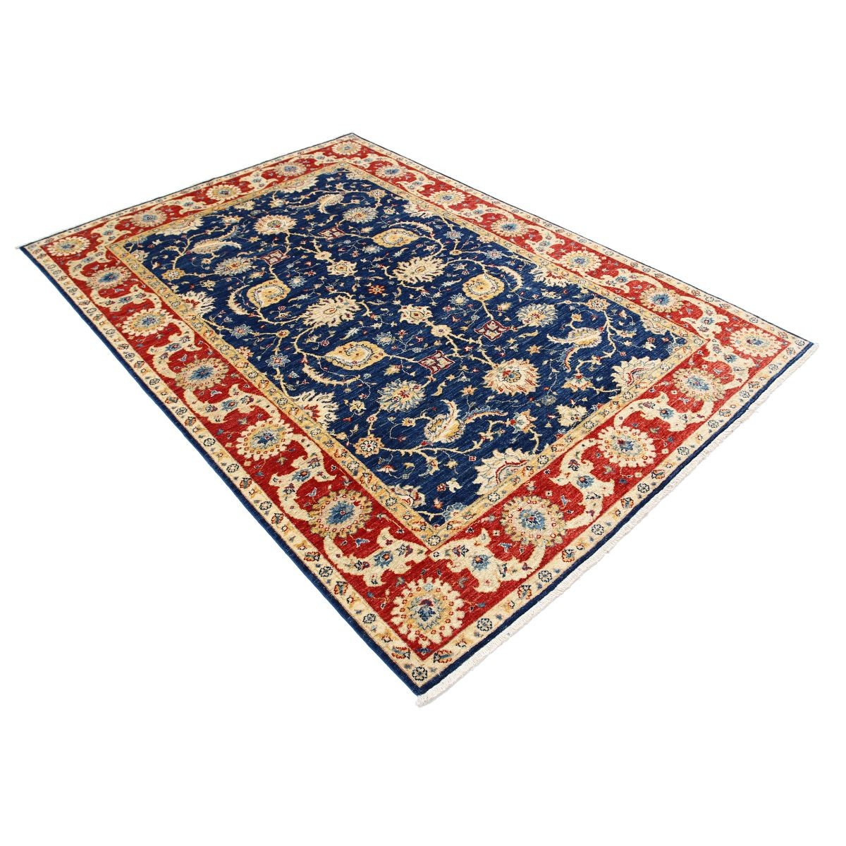 Ziegler 6x8 Handmade Double Knotted Washable Wool Rug - Colorful