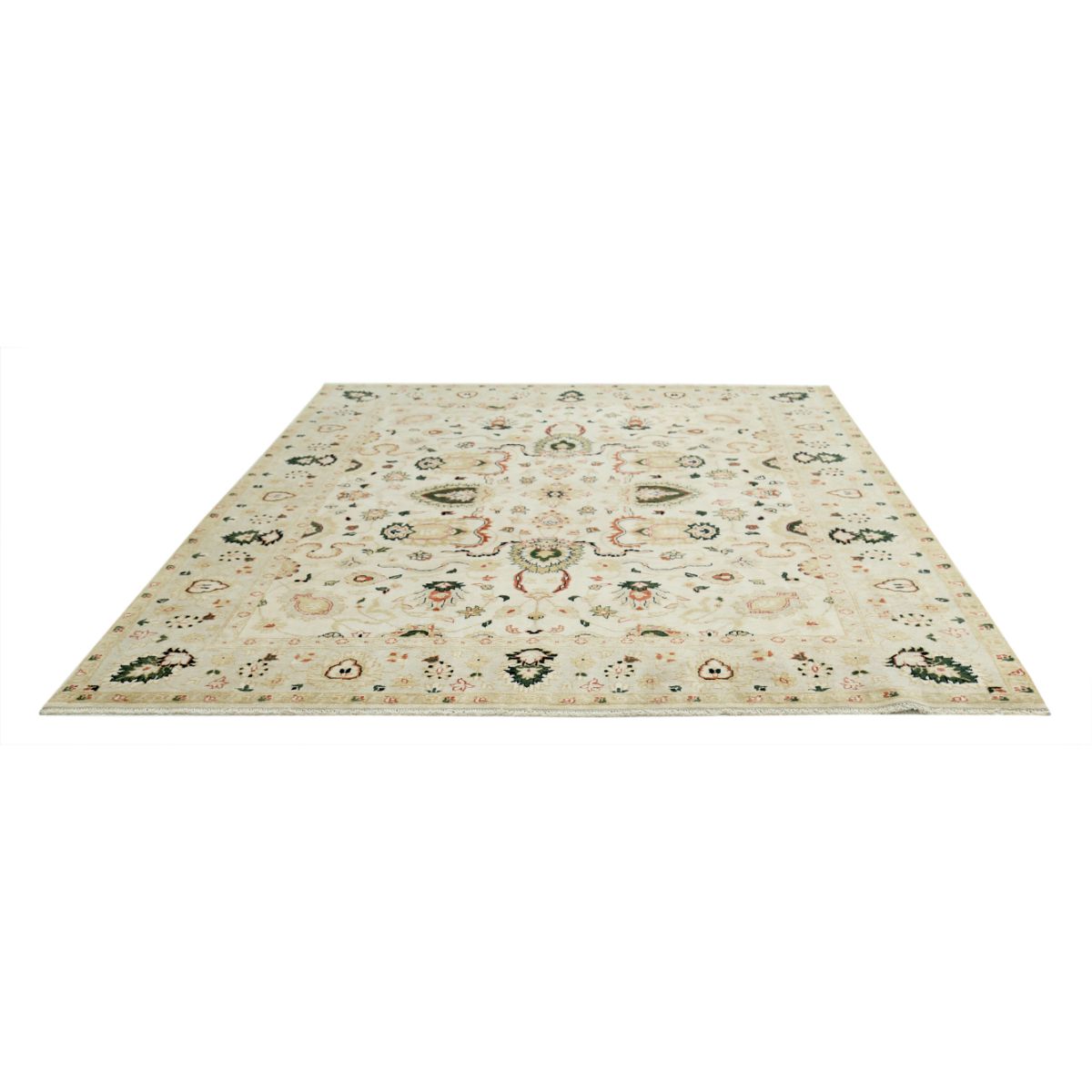 Ziegler 8x10 Handmade Double Knotted Washable Wool Rug - Colorful