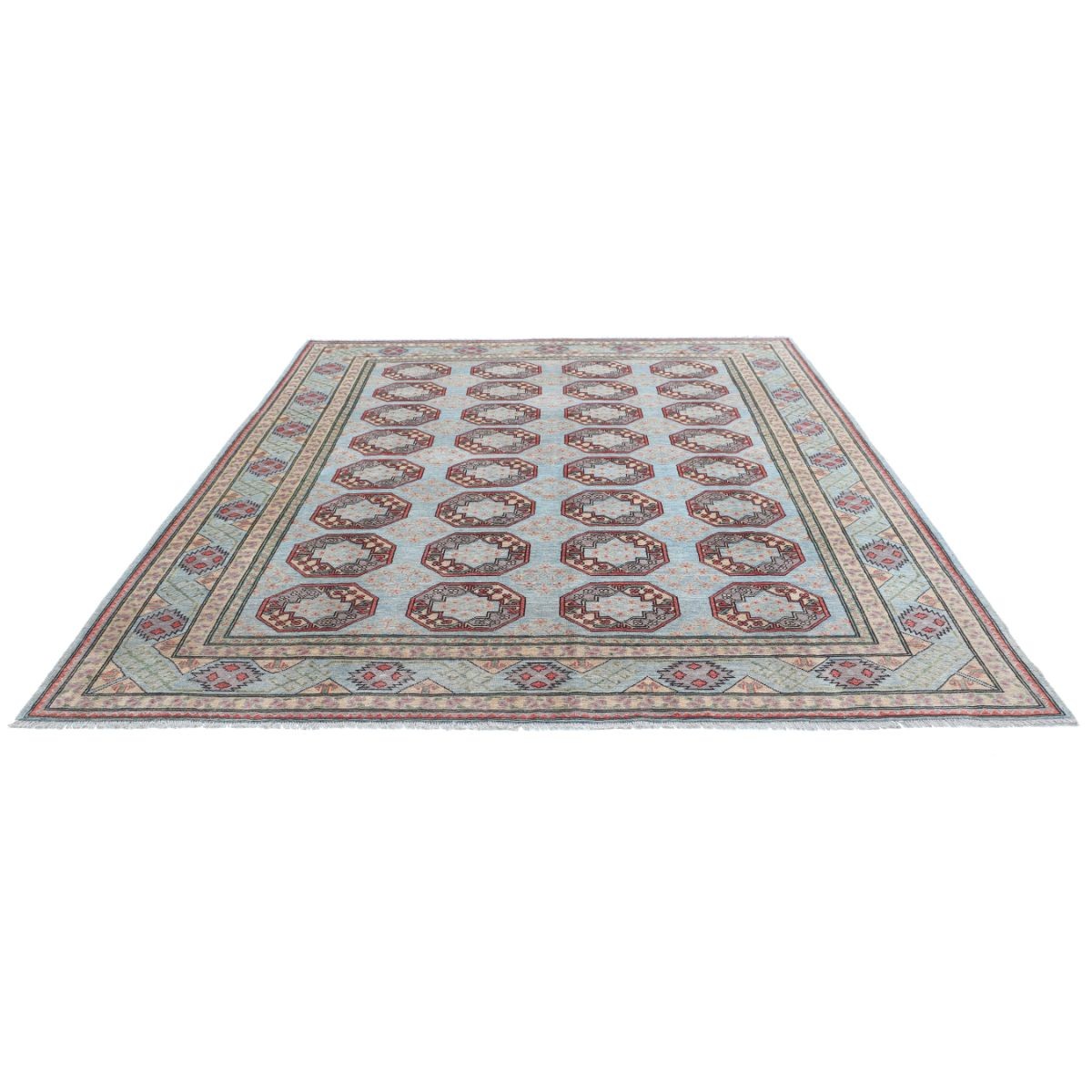 Revival 8x10 Handmade Double Knotted Washable Wool Rug - Colorful