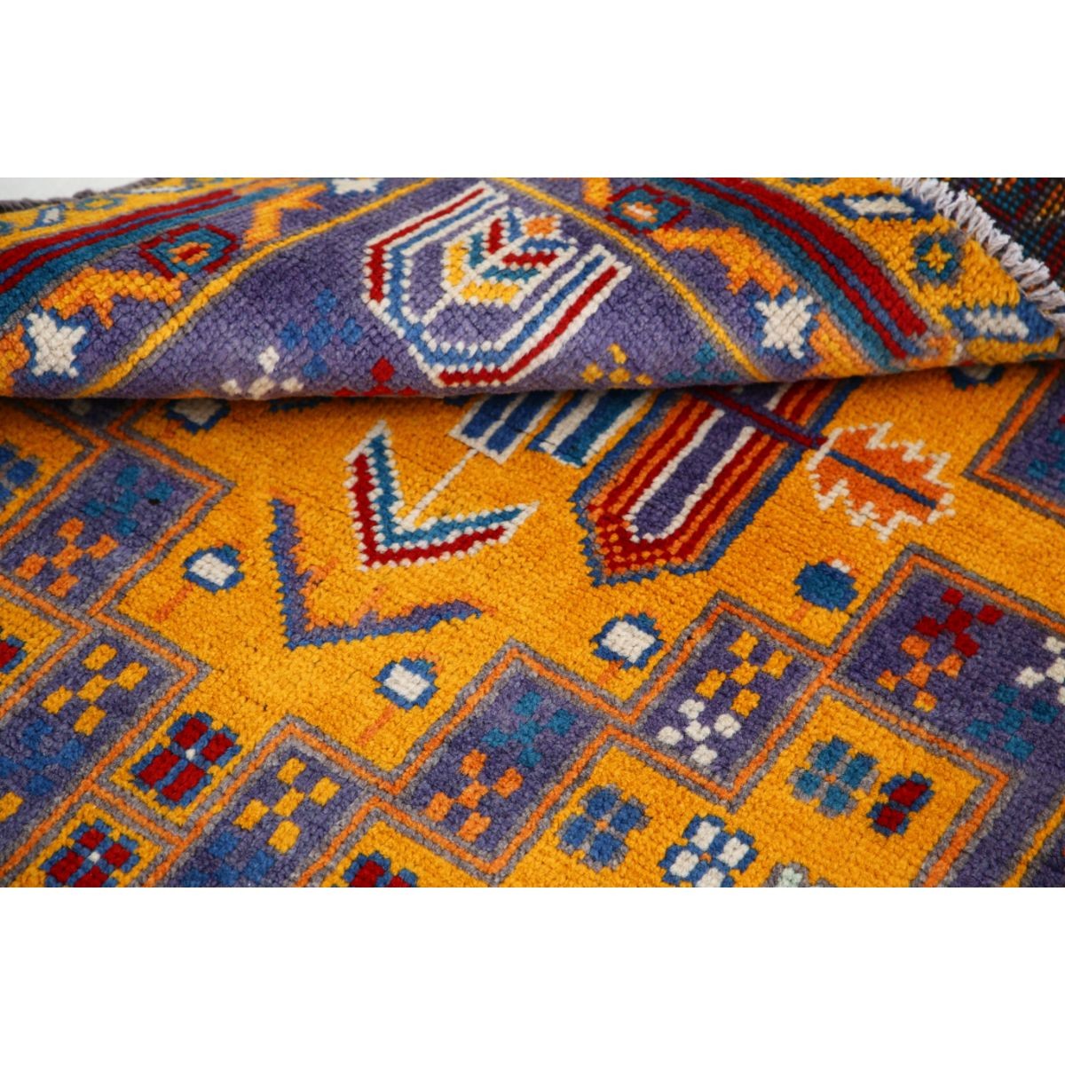 Revival 3x5 Handmade Double Knotted Washable Wool Rug - Colorful