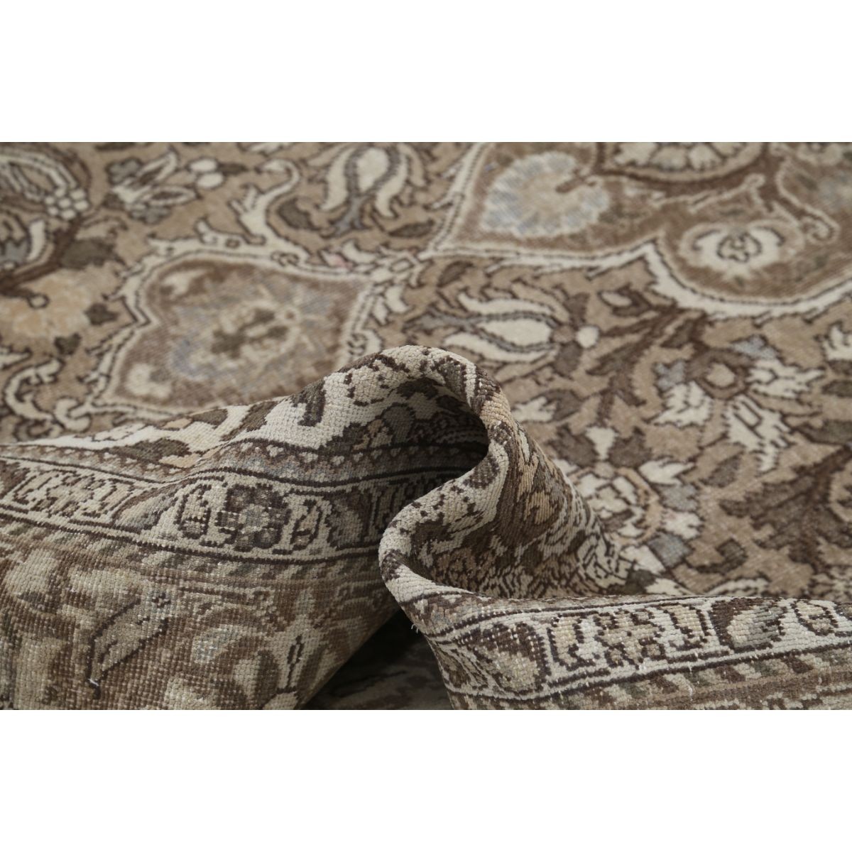 Vintage 10x13 Handmade Double Knotted Washable Wool Rug - Soft Hues