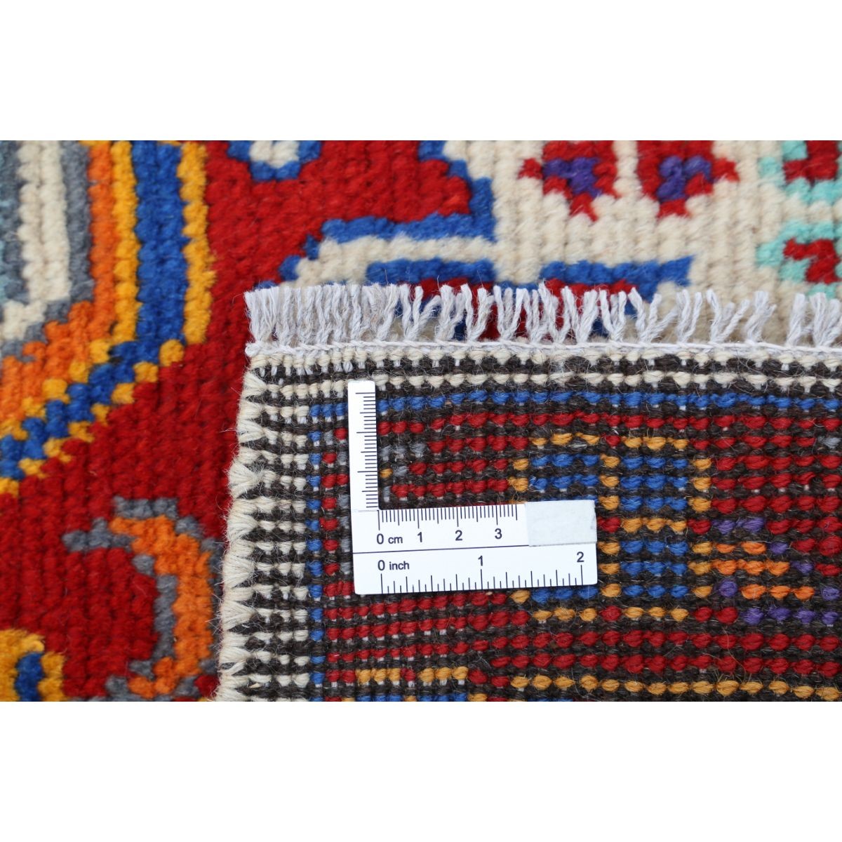 Revival 3x4 Handmade Double Knotted Washable Wool Rug - Colorful