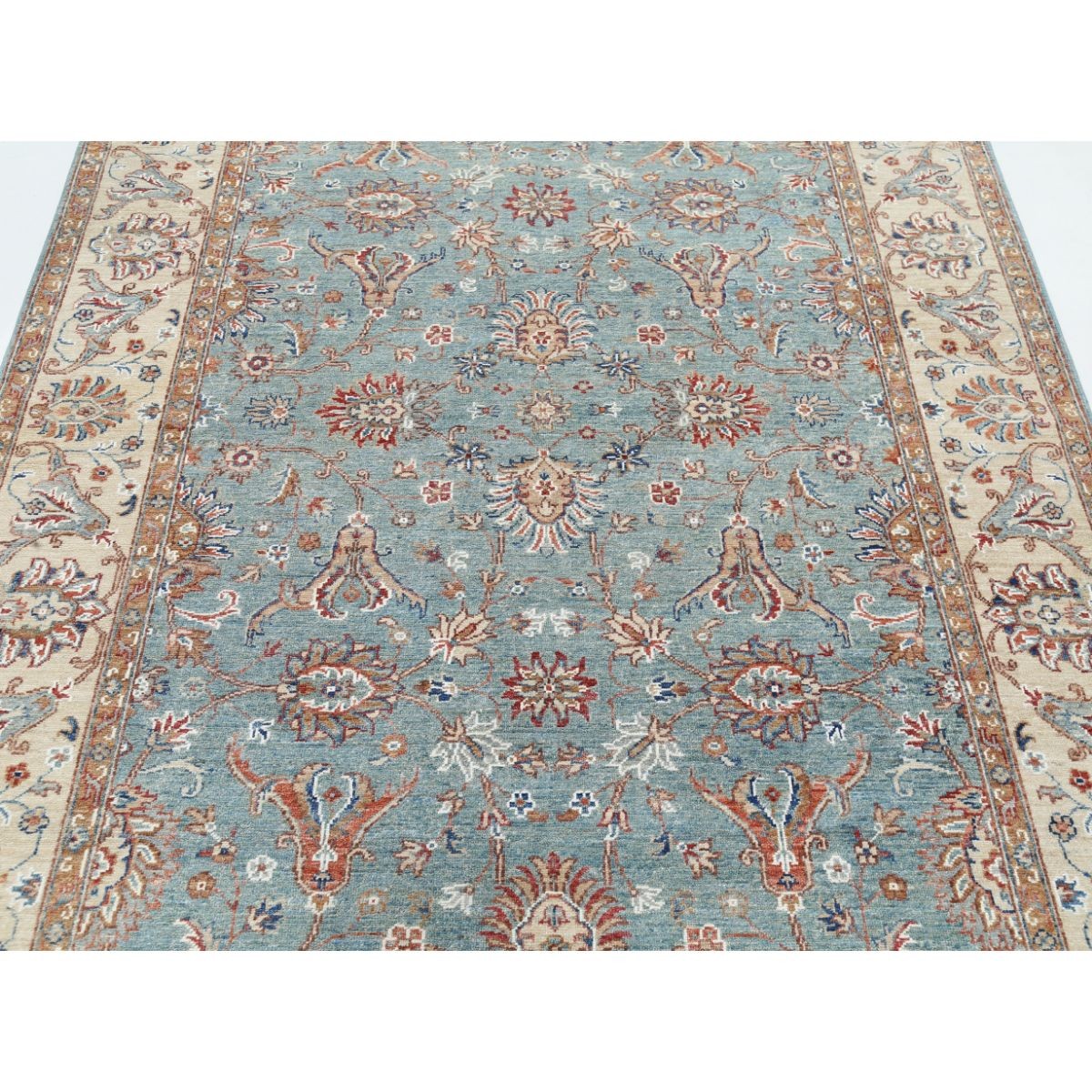 Ziegler 5x8 Handmade Double Knotted Washable Wool Rug - Colorful