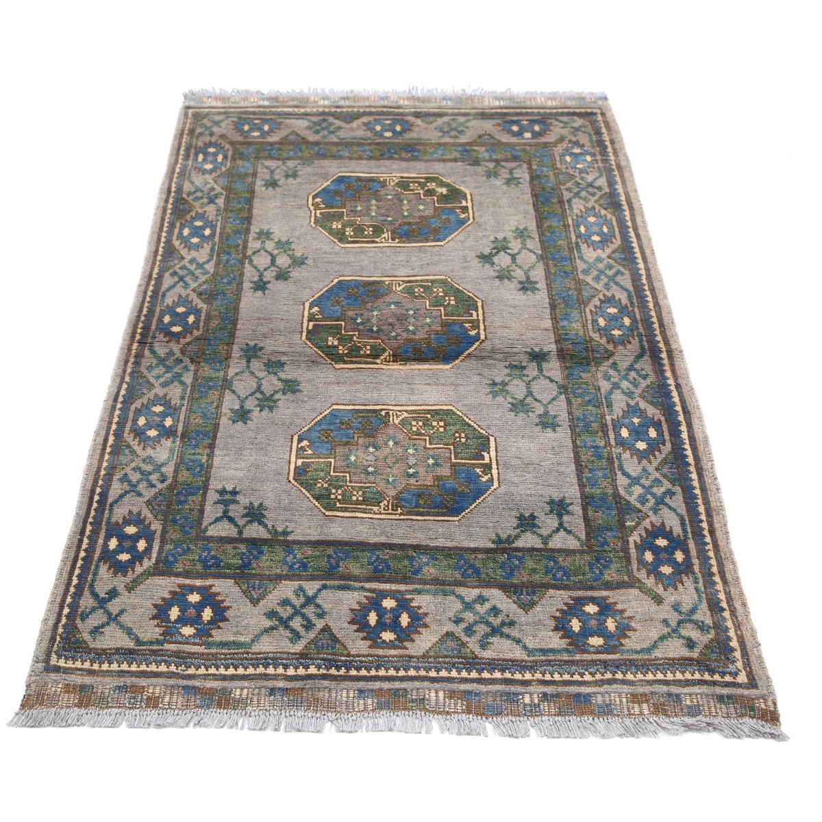 Revival 3x5 Handmade Double Knotted Washable Wool Rug - Colorful