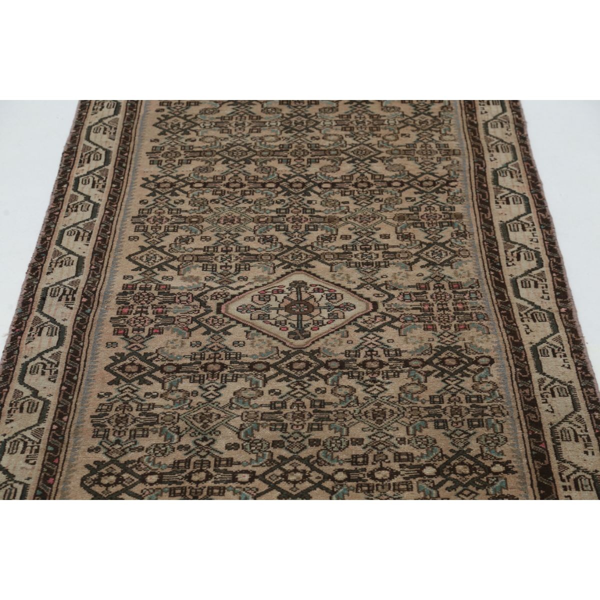 Vintage 3x12 Hand-Knotted Washable Wool Runner - Soft Hues