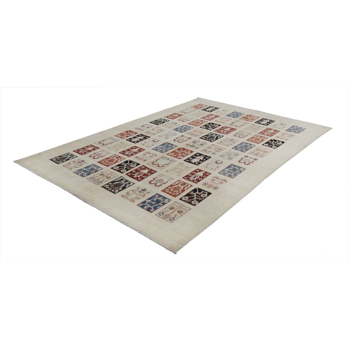 Bakhtiari 7x10 Handmade Double Knotted Washable Wool Rug - Colorful
