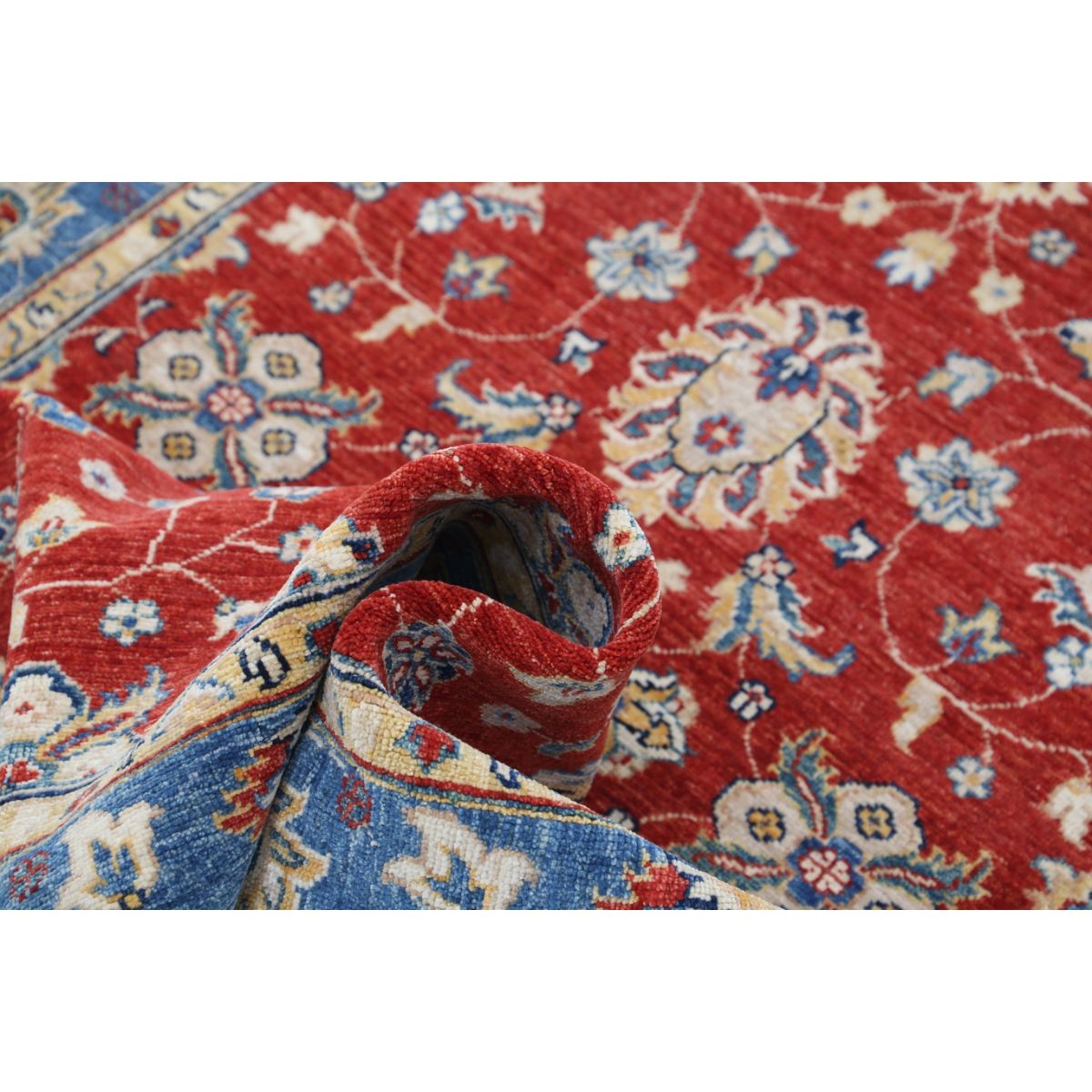 Ziegler 6x8 Handmade Double Knotted Washable Wool Rug - Colorful