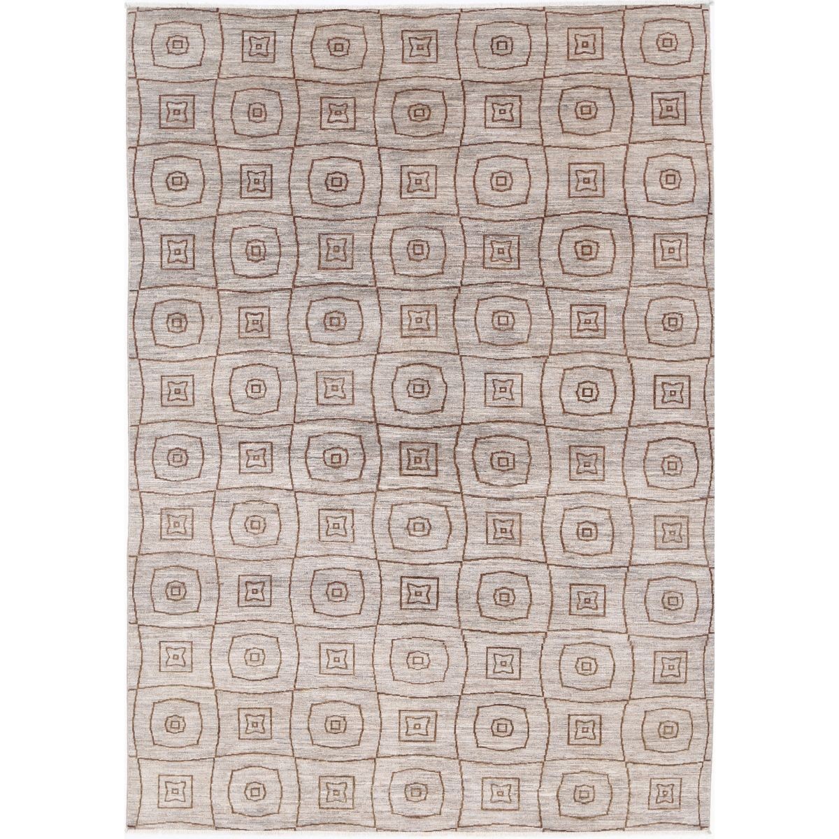 Modcar 7x10 Handmade Double Knotted Washable Wool Rug - Colorful