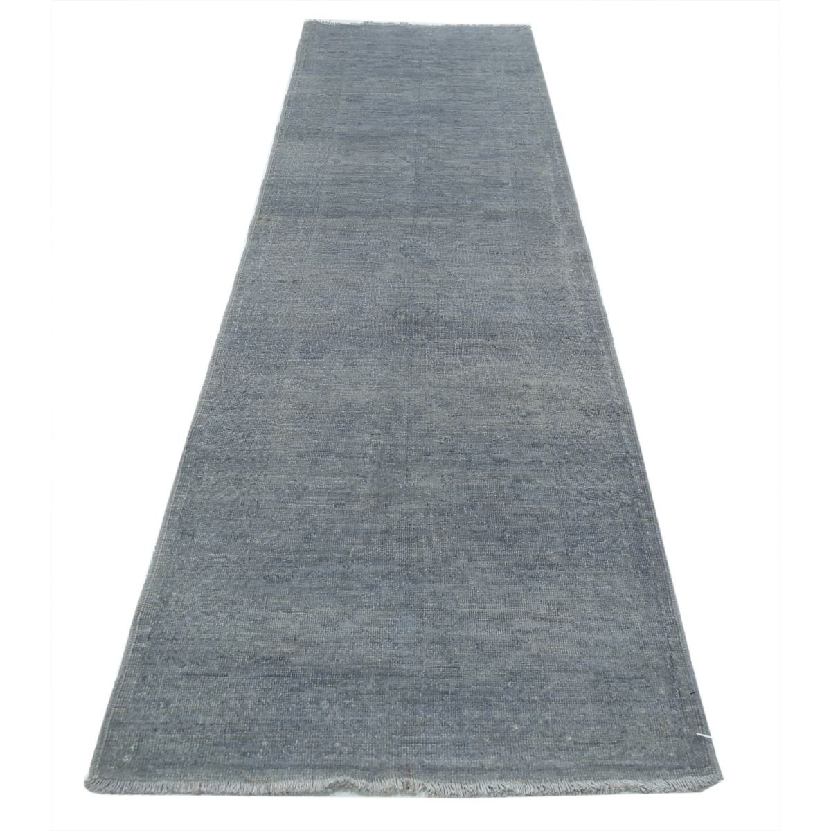 Overdye 3x10 Handmade Double Knotted Washable Wool Runner - Monochormatic
