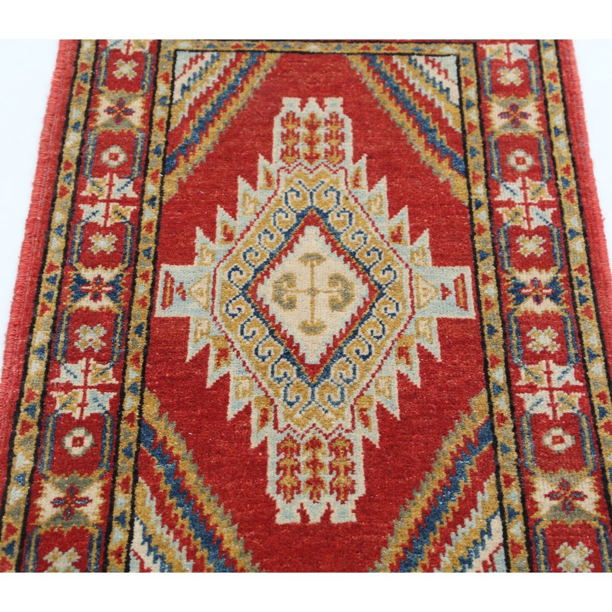 Revival 2x4 Handmade Double Knotted Washable Wool Rug - Colorful