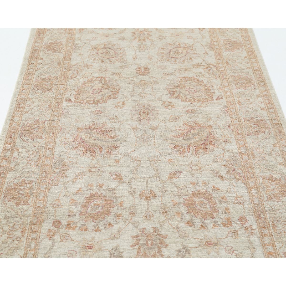Serenity 4x10 Handmade Double Knotted Washable Wool Runner - Soft Hues