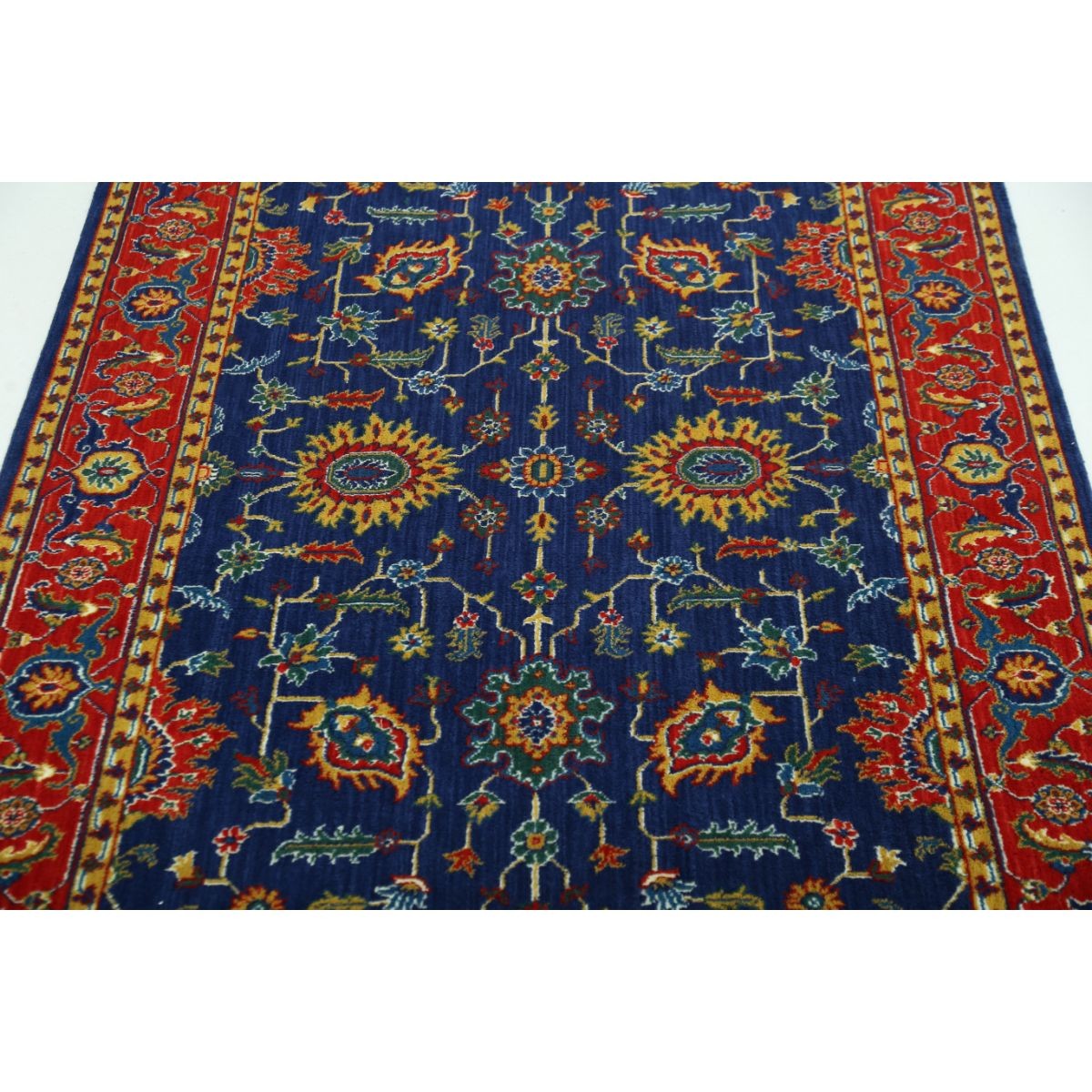 Gulshan 4x6 Machine-Made Washable Wool Rug - Colorful