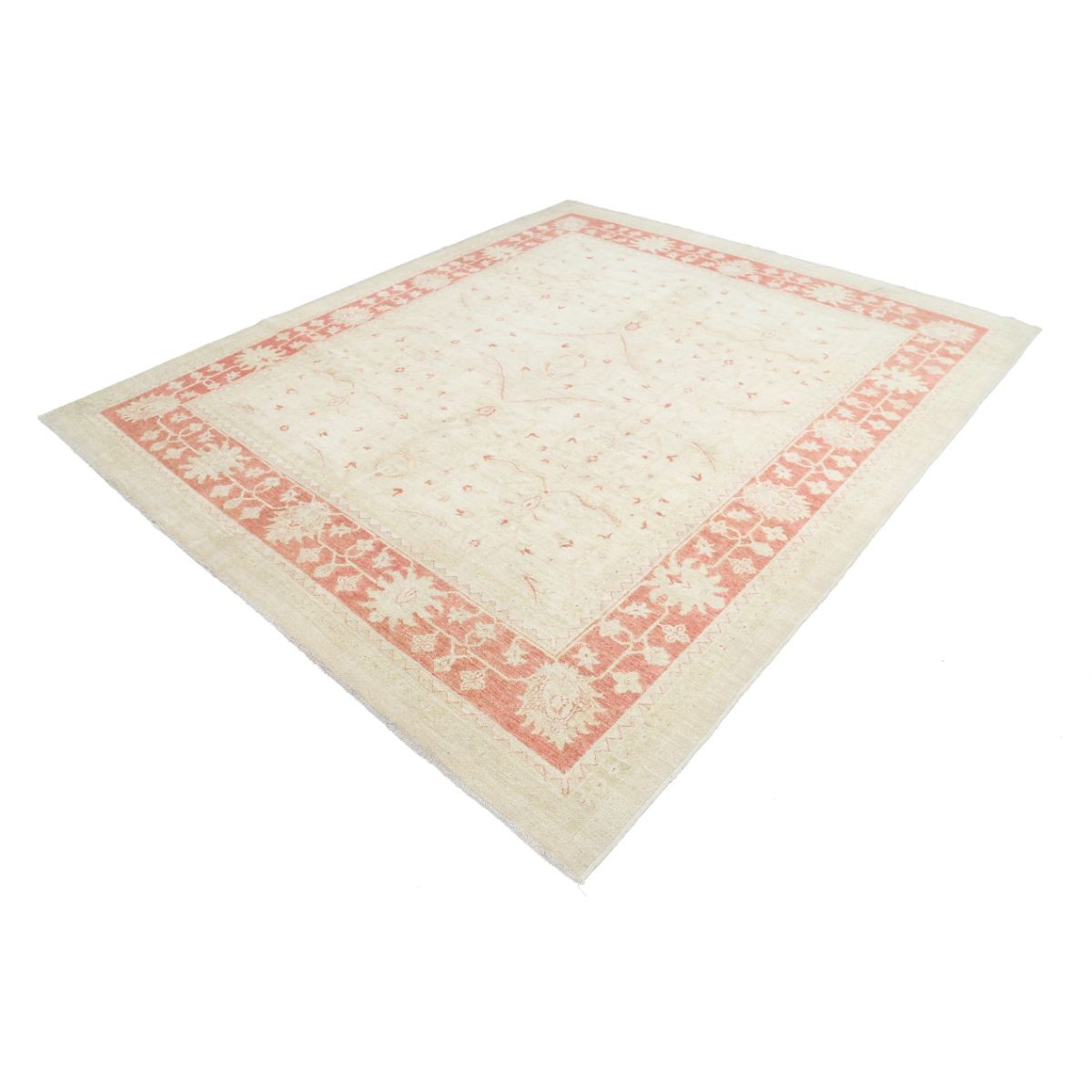 Ziegler 8x10 Handmade Double Knotted Washable Wool Rug - Soft Hues