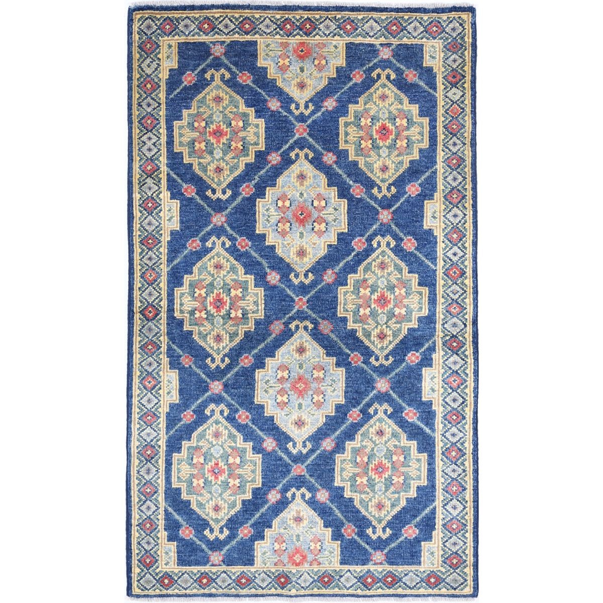 Revival 3x5 Handmade Double Knotted Washable Wool Rug - Colorful
