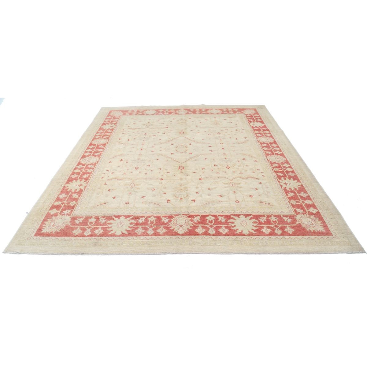 Ziegler 8x10 Handmade Double Knotted Washable Wool Rug - Soft Hues