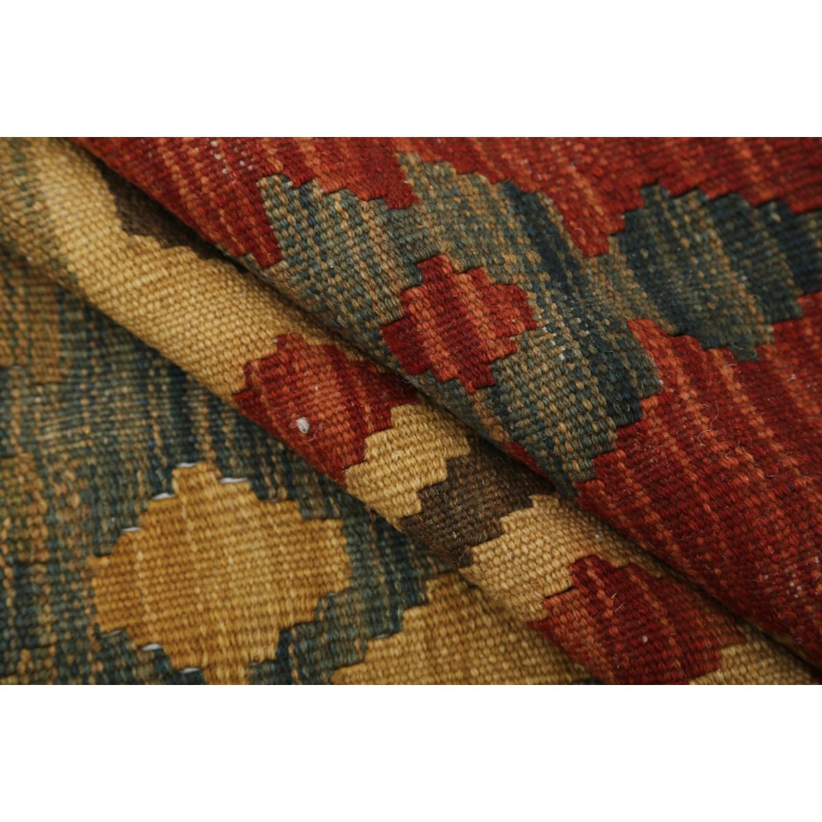 Maimana 8x10 Hand Woven Washable Wool Rug - Colorful