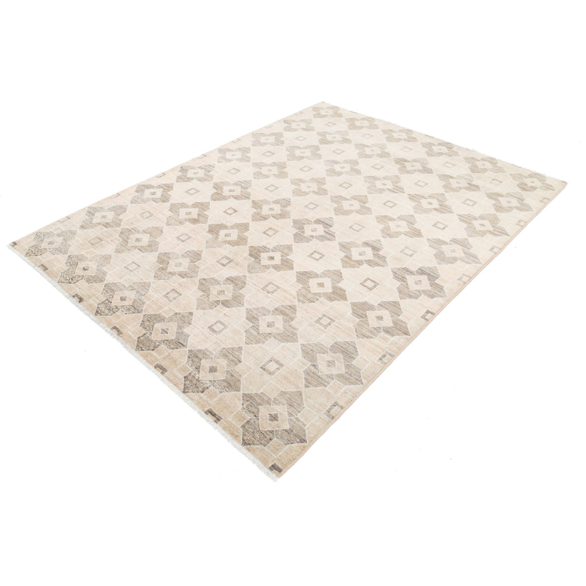 Modcar 6x8 Handmade Double Knotted Washable Wool Rug - Colorful