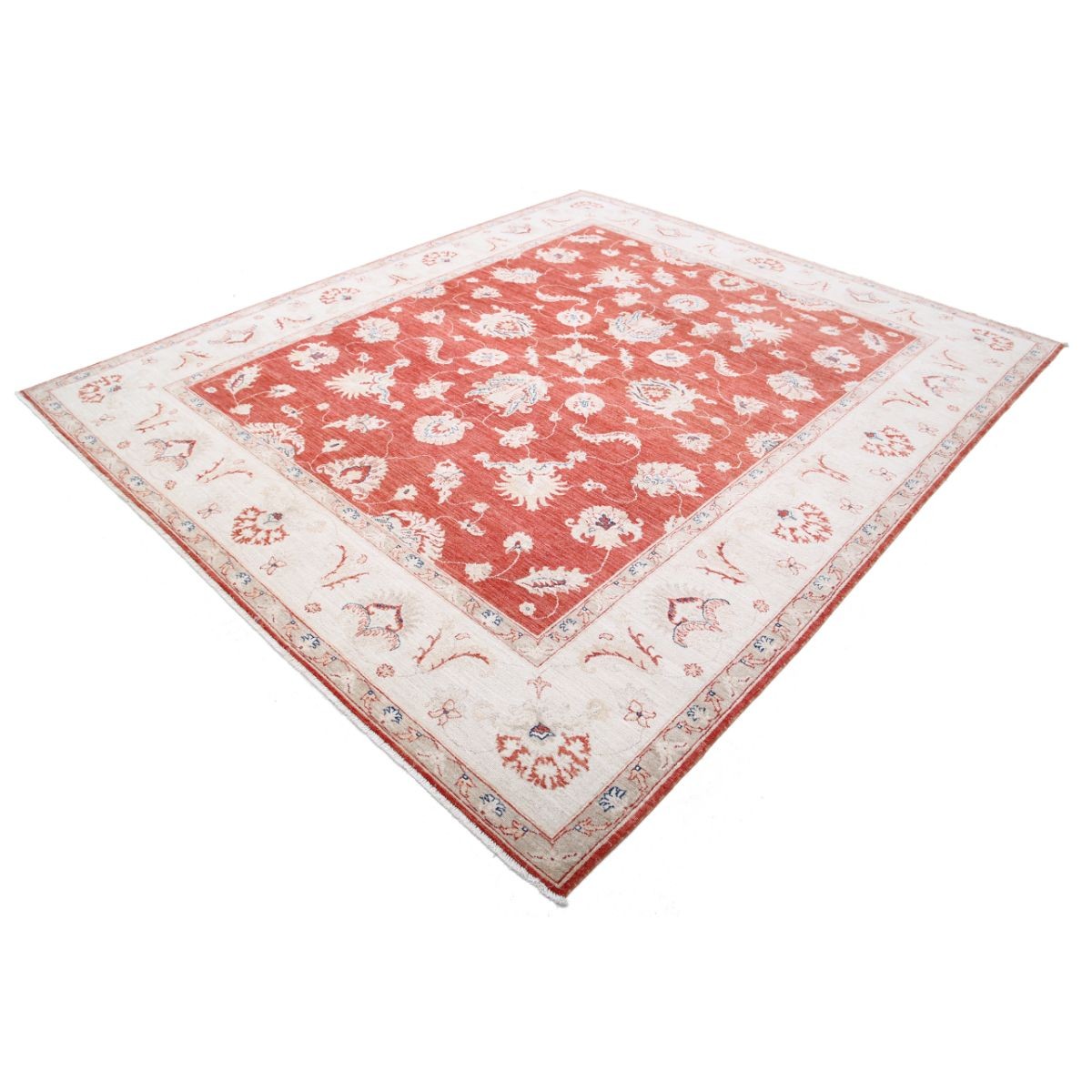 Ziegler 8x9 Handmade Double Knotted Washable Wool Rug - Colorful