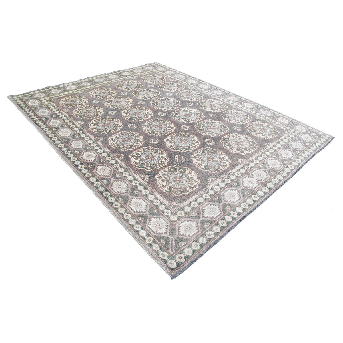 Revival 8x10 Handmade Double Knotted Washable Wool Rug - Colorful